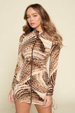 ANDIE Animal Print Mini Dress