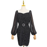 ANNETTE Sweetheart Mesh Mini Dress-Dresses-Primetime-Looks