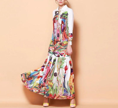 Aquaria cotton-blend maxi dress