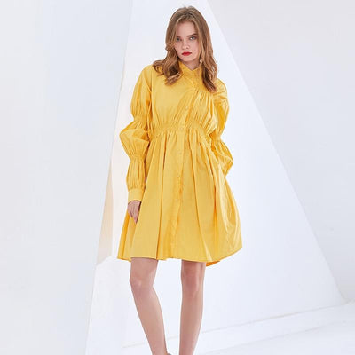 ARIDA Ruched Waist Mini Dress in colors