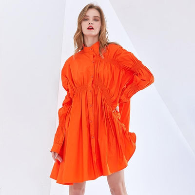 ARIDA Ruched Waist Mini Dress in colors