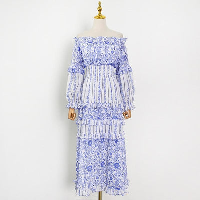 ARYA Floral Print Maxi Dress in colors