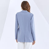 Asymmetric buckled blazer