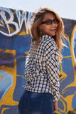 Asymmetric Neck Button Down Top