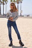 Asymmetric Neck Button Down Top