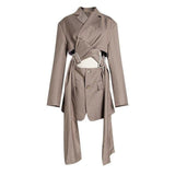 Primetime Looks-Asymmetric shorts set