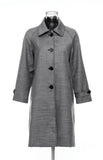 Asymmetric Spliced Feather Lapel Coat
