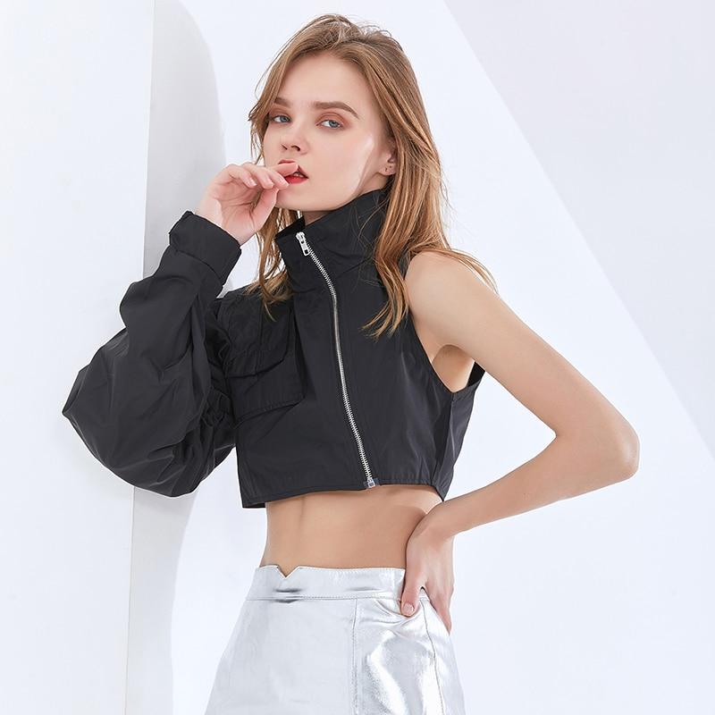 Asymmetrical One-Sleeved Jacket in colors