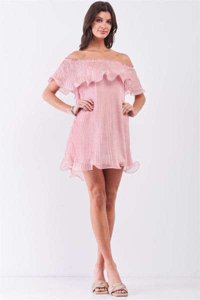AYEN Pleated Mini Dress