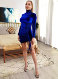 BAILA Azul Velvet Party Dress