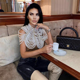 Beaded Pearls Shawl Neck Piece