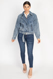 Belted Denim Jacket