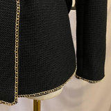Belted Embellished Luxe Jacket