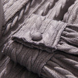 Belted Knit Blouse in colors