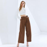 Belted Wide Leg Pants in colors