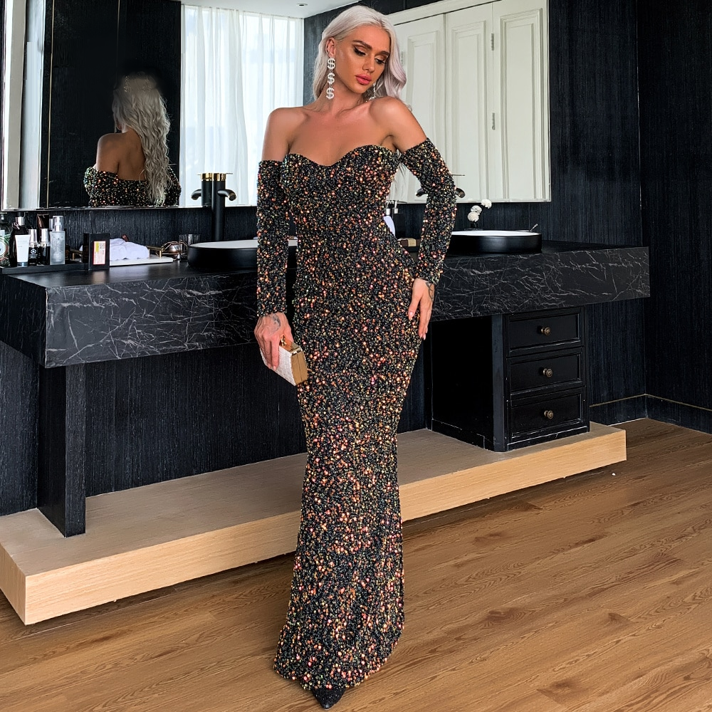 Bernice  Sparkly Gown in Colors