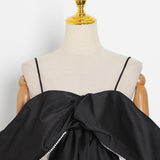 BETINA Open Sleeve High waist Mini Dress