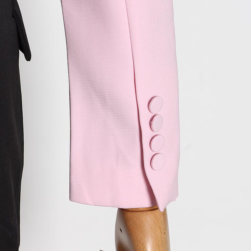 Primetime Looks-Black and pink elegant blazer