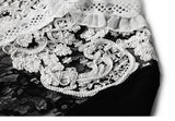 Black and white lace midi dress-Primetime Looks