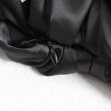 Black Panther asymmetric draped mini dress