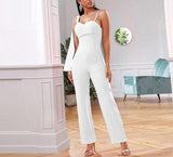 Primetime Looks-Bodycon Orange Casual Bodysuit Jumpsuit Romper