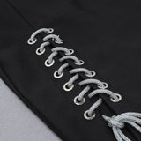 BRITANNY Drawstring Bodycon Mini Dress