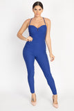 Primetime Looks-Bustier Jumpsuit in Blue