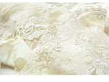 Buttoned vintage-type ivory midi dress