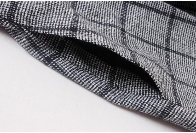 CALLIOPE Vintage Bowknot Plaid Midi Dress