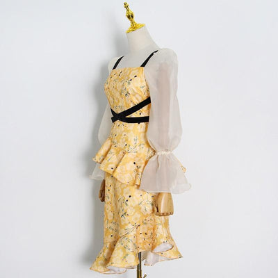 CARINA Fancy Midi Dress