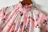 CARRIE Blossom Ruffle Neck Maxi Dress