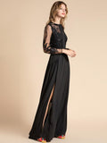 CASSANDRA maxi slit gown