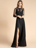 CASSANDRA maxi slit gown