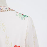 CASSEY floral V-Neck maxi dress