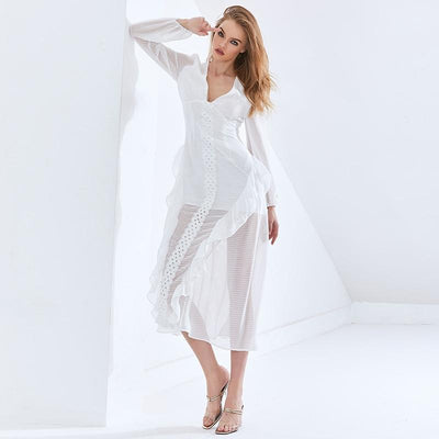 CASSY Mesh Midi Dress