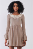 CAZZETTE flare-sleeve skater dress