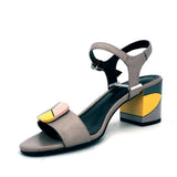 Chic Block Mid-heel Ankle Strap Sandals