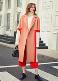 Chic Color Block Woolen Coat-coat-Primetime-Looks