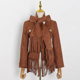 Primetime Looks-Chic expedition tassel blazer