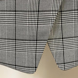 Classic Plaid Slim Fit Blazer