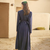 Classy Belted Long Coat