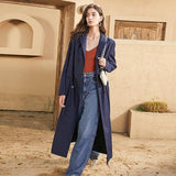 Classy Belted Long Coat