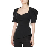 Classy Bow-tie back Blouse in colors