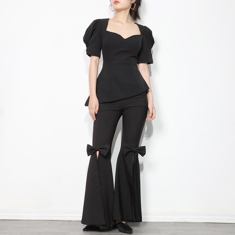 Classy Bow-tie back Blouse in colors