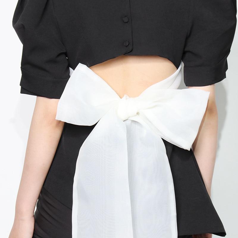 Classy Bow-tie back Blouse in colors