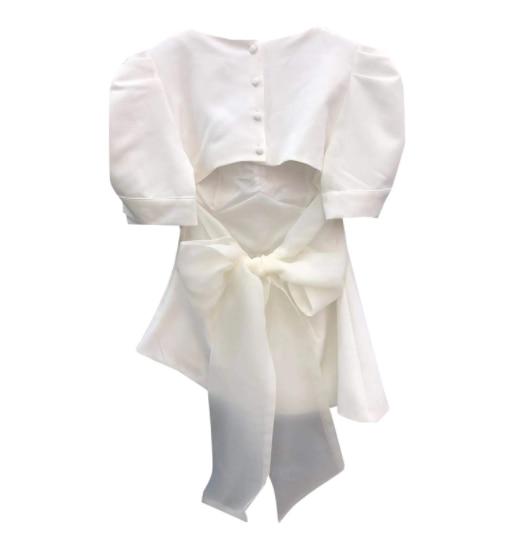 Classy Bow-tie back Blouse in colors