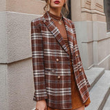 Classy Plaid Blazer-blazer-Primetime-Looks