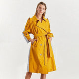 Color block cotton-blend trench-Primetime Looks