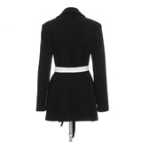 Primetime Looks-Color-block long blazer