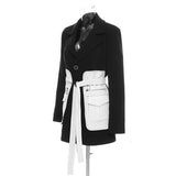 Primetime Looks-Color-block long blazer